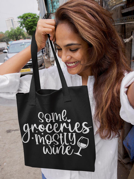 Some Groceries, Mostly Wine Tote Bag