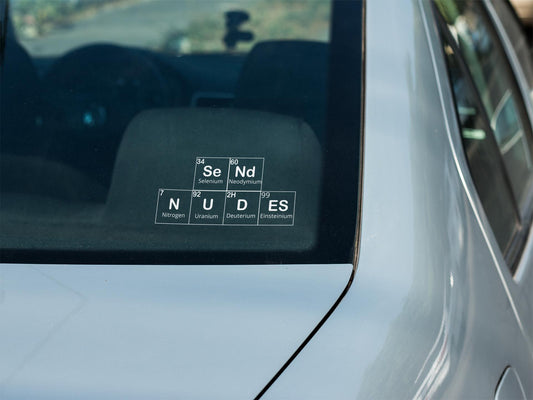Send Nudes Car Decal permanet Vinyl(1 Pack). plac as phone sticker decal sticker car sticker