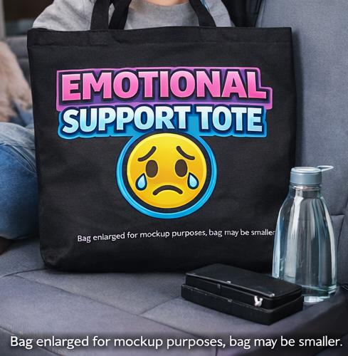 Emotional Support Tote Bag