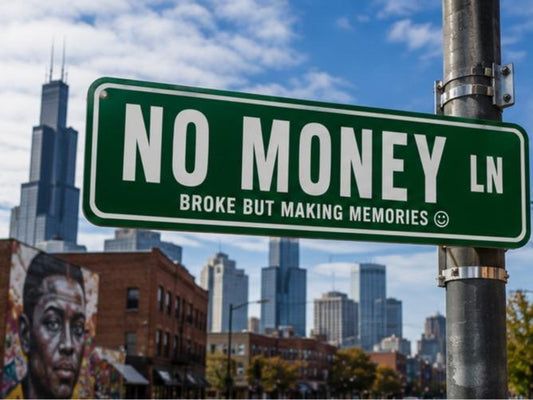 NO MONEY LN Street Sign