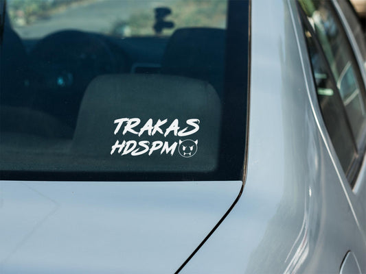 Trakas HDSPM Car Sticker - 1-Pack & 2-Pack Options, Versatile Interior/Exterior Decal, Suitable as Phone Placard