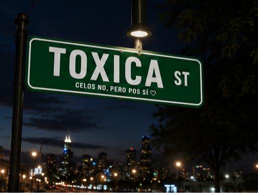 TOXICA ST Funny Street Sign for Home Decor, Home Supplies Wall Plaque