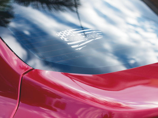 Patriotic We The People 2-Pack Car Exterior Decal Stickers, Weatherproof Material, Bold Lettering, Easy-to-Apply Automotive Exterior Accessories, Two Packs